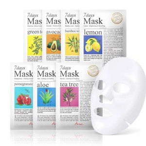 Ariul 7 Days Facial Mask Pack SET OF 7 CELLULOSE SHEET MASKS - NEW - LAST ONE